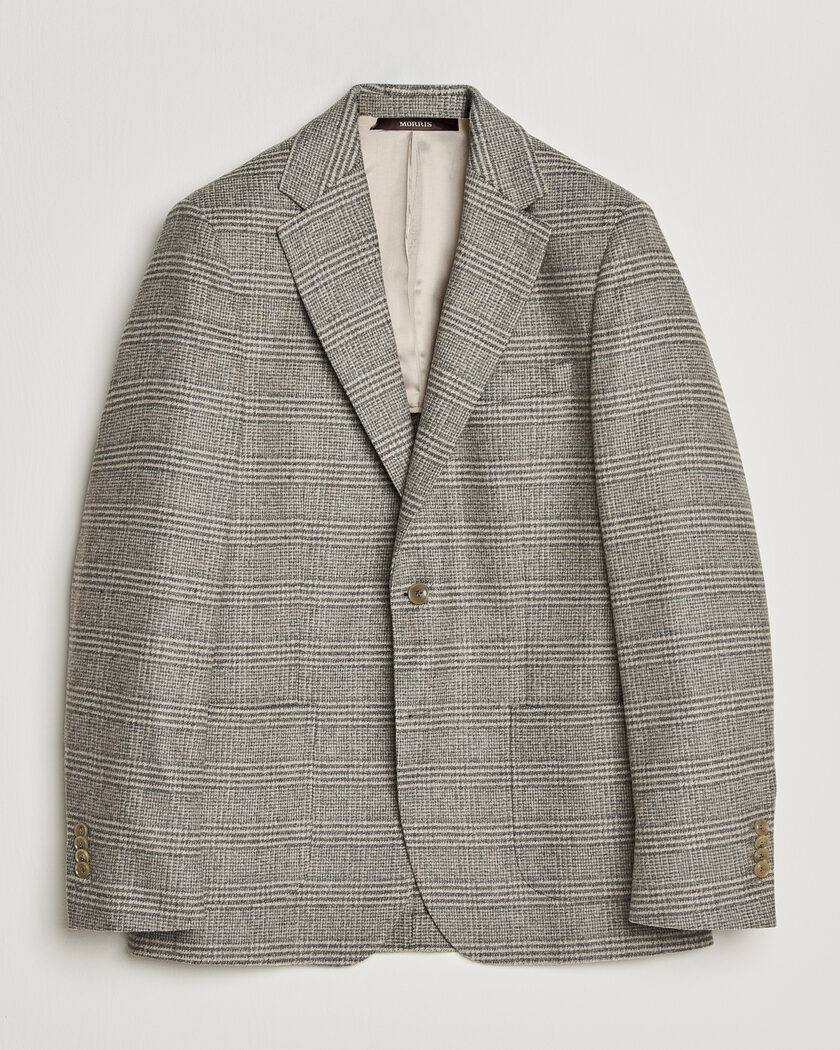 Morris Soft Glencheck Blazer Brown – Braun