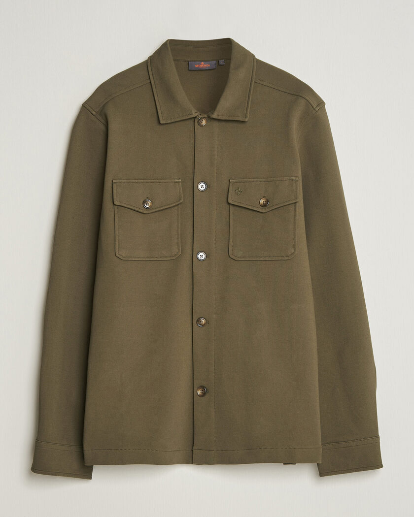Morris Andrew Jersey Overshirt Olive – Grün