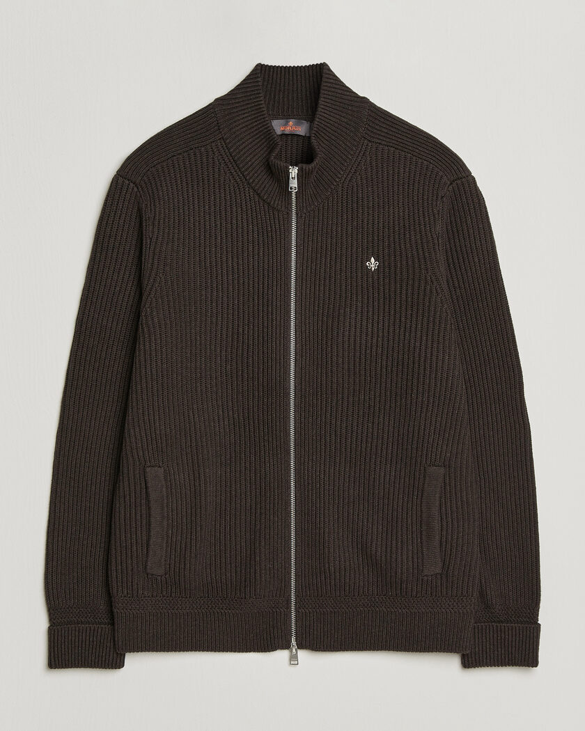 Morris Duncan Zip Cardigan Brown – Braun
