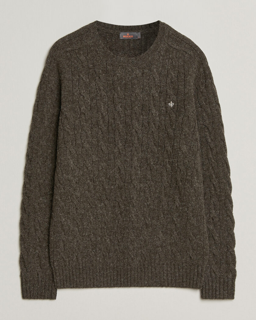Morris Archard Cable Sweater Brown – Braun