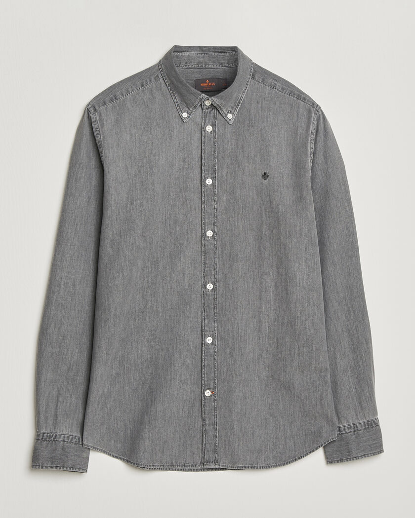 Morris Light Denim Shirt Grey – Grau