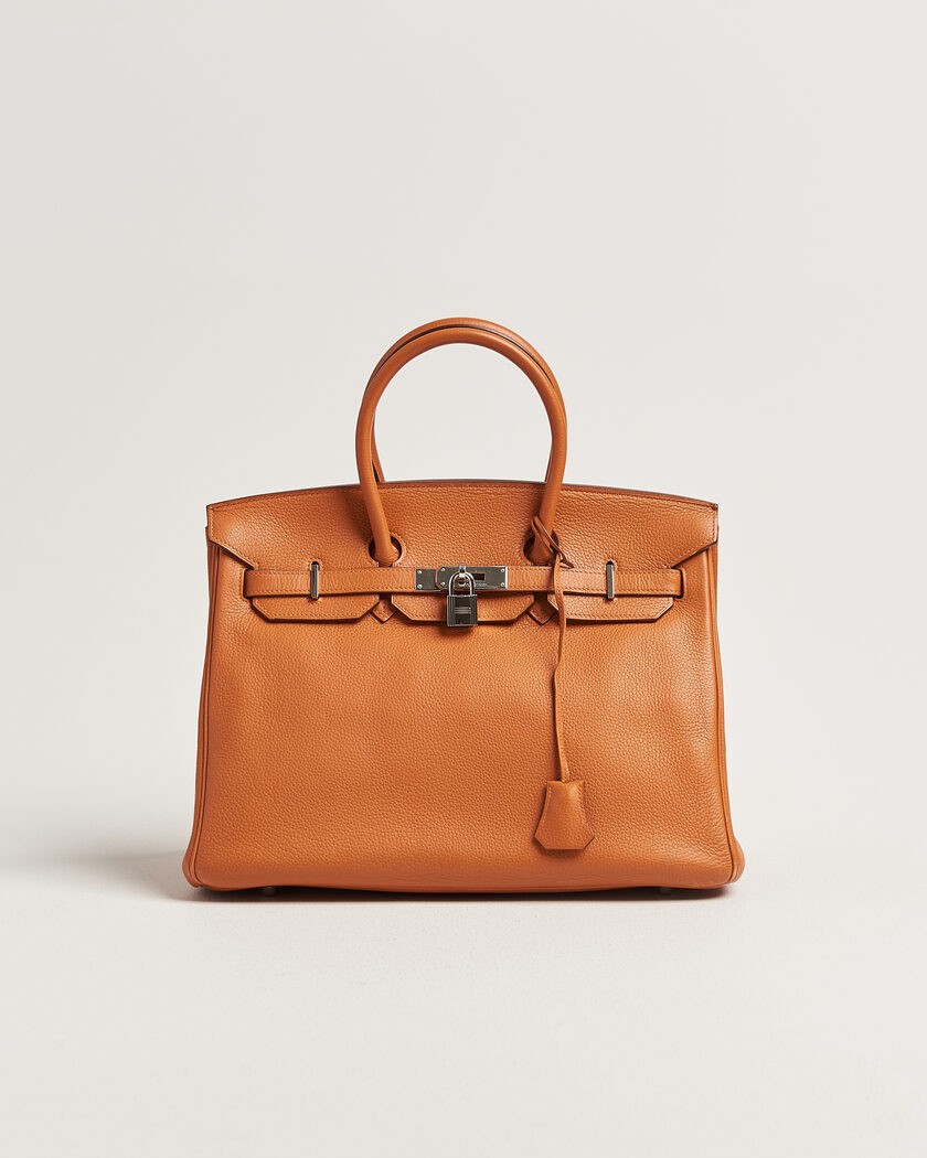 Hermès Pre-Owned Birkin 35 Togo Leather Orange – Orange