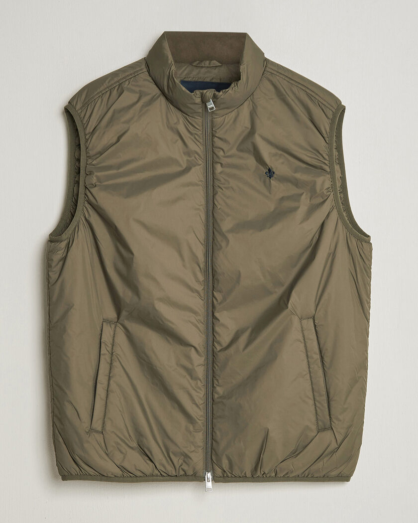 Morris Bradley Padded Vest Olive – Grün