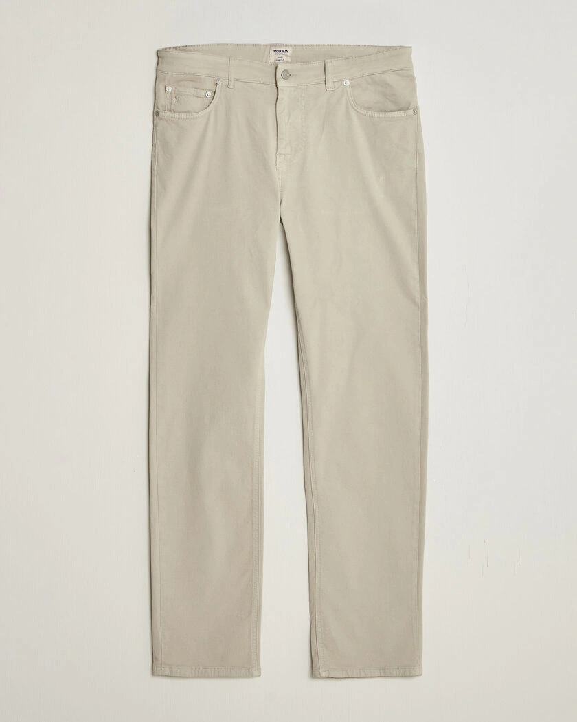 Morris James Brushed 5-Pocket Pant Khaki – Beige