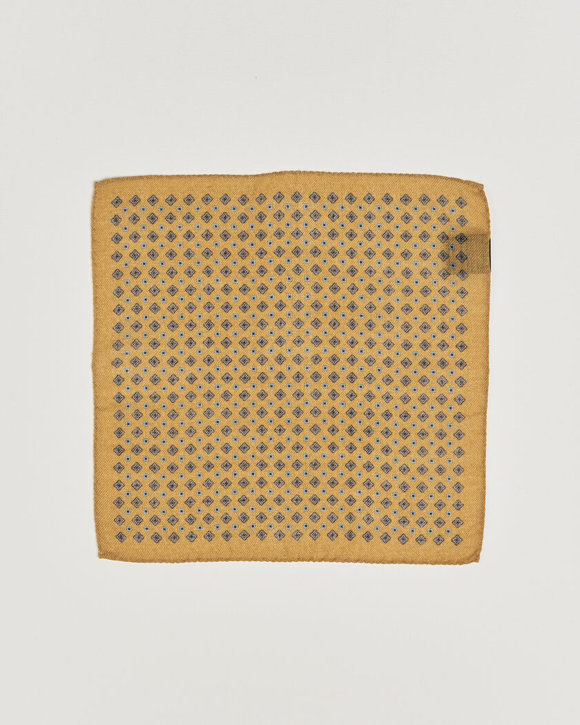 Amanda Christensen Wool Flower Pocket Square Yellow – Gelb