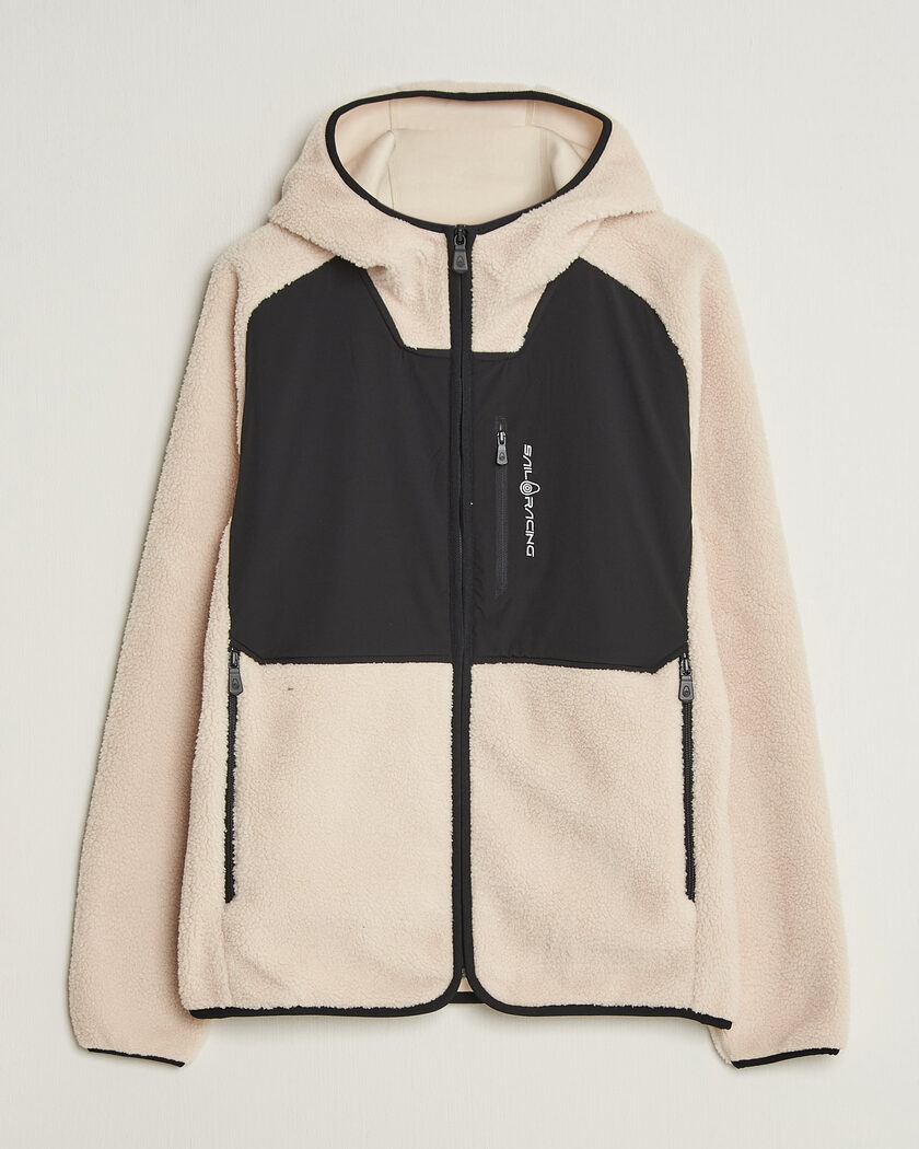 Sail Racing Patrol Pile Full Zip Hoodie Ivory – Weiß