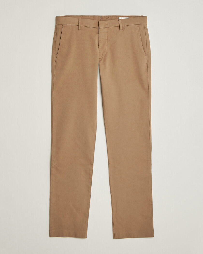 NN07 Theo Regular Fit Chinos Desert Clay – Braun
