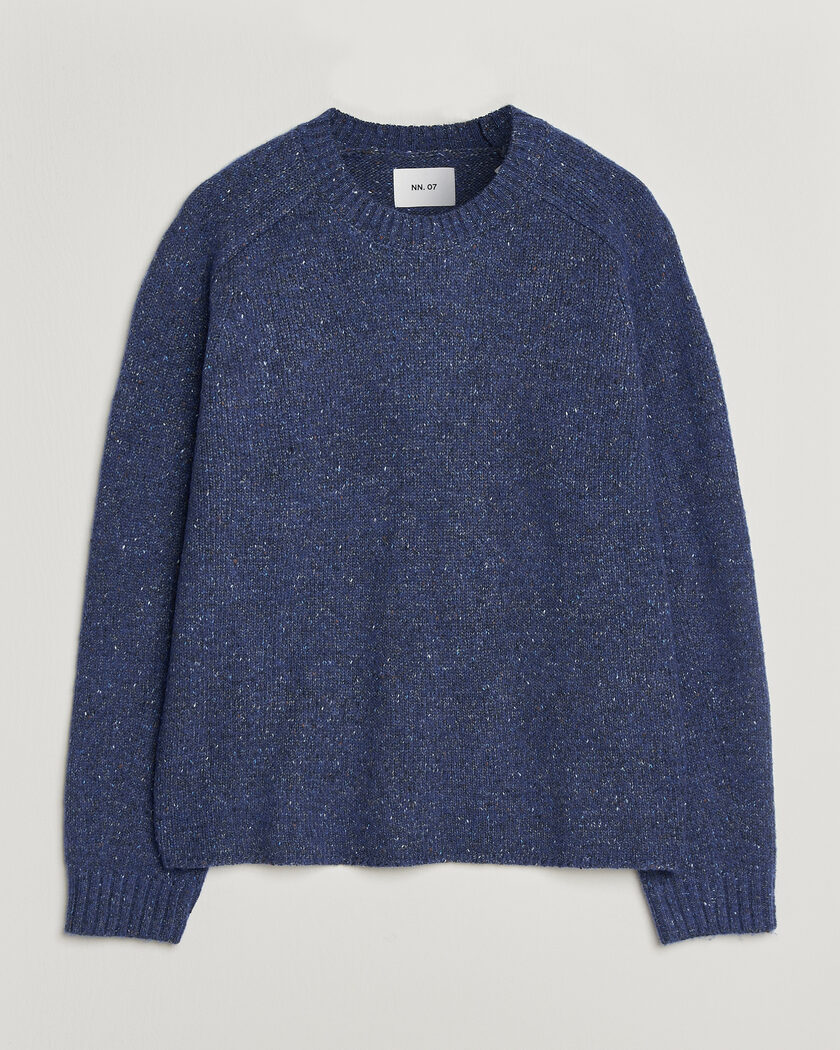 NN07 Jim Neps Wool Knitted Sweater Blue Ignition – Blau