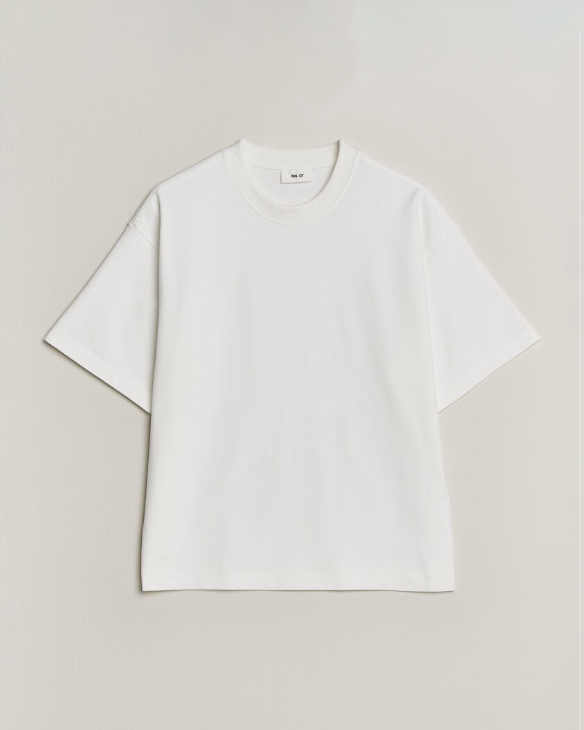 NN07 David Heavy Crew Neck T-Shirt White – Weiß