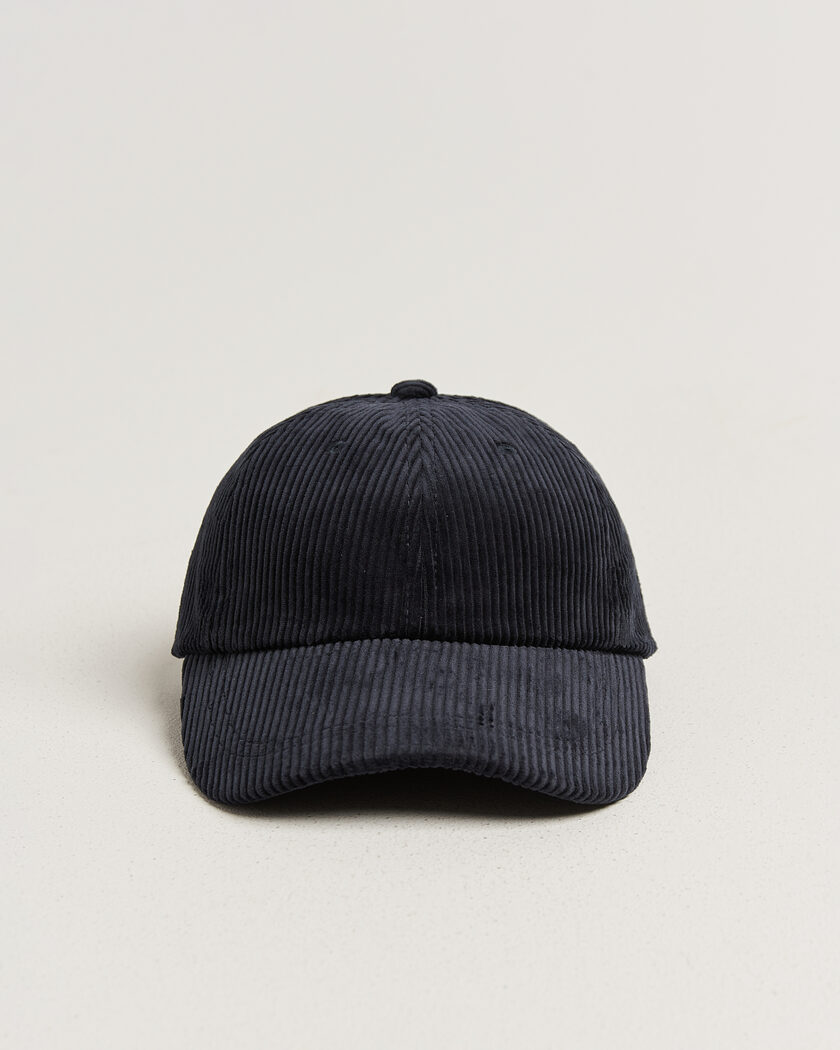 NN07 Corduroy Dad Cap Deep Navy – Blau