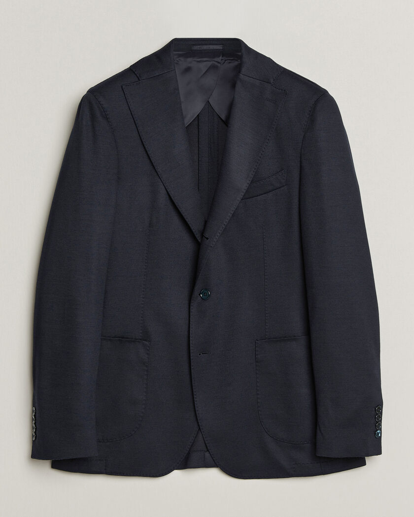 Stenströms Wool Jersey Blazer Navy – Blau