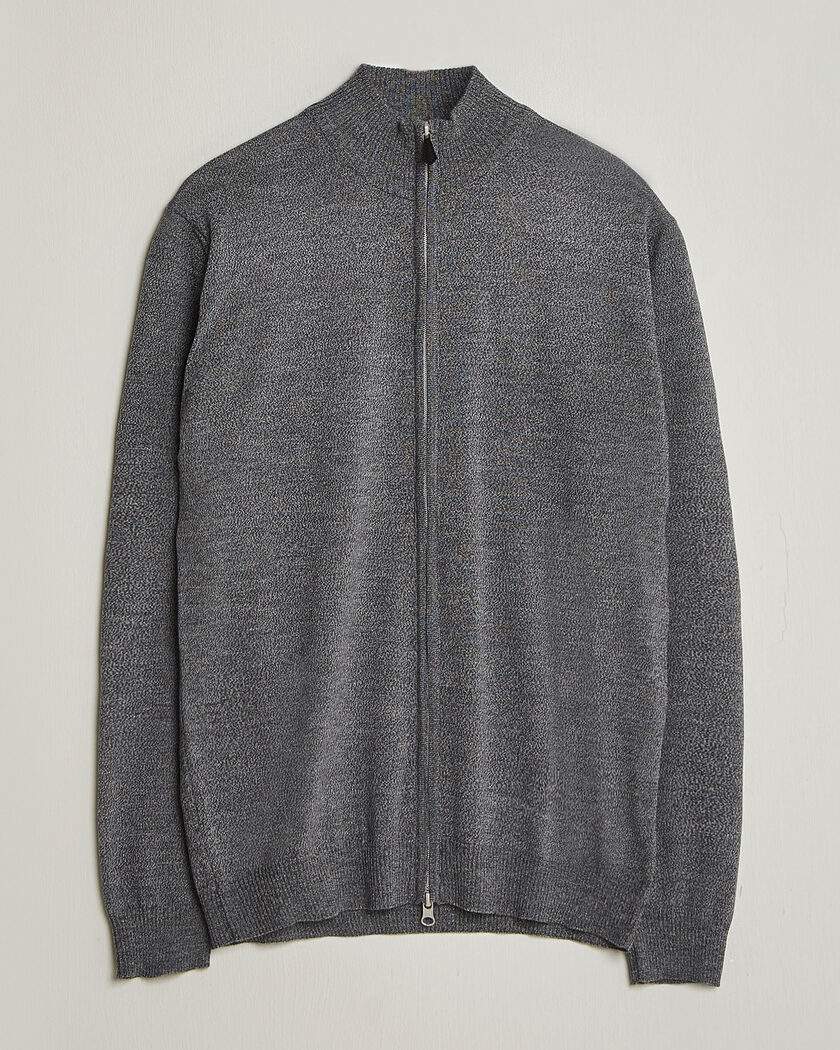 Stenströms Merino Full Zip Grey – Grau