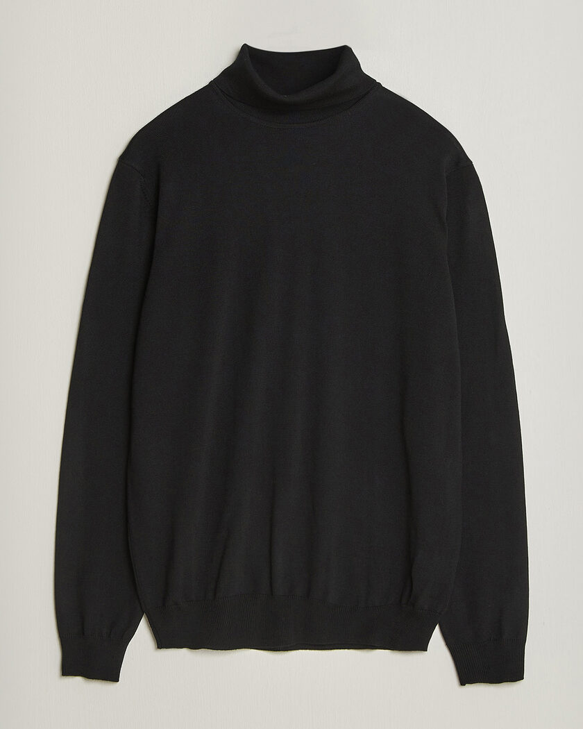 Stenströms Merino Rollneck Black – Schwarz