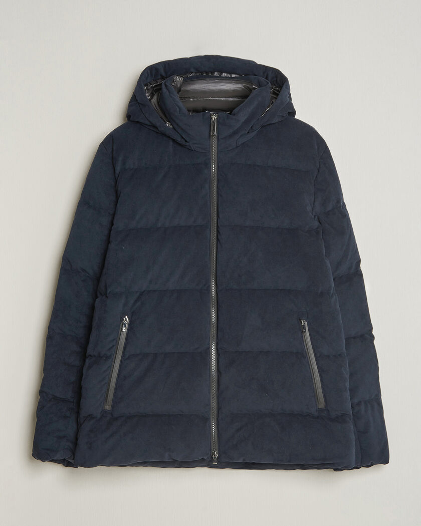 UBR Concord Jacket Savile Neo Suede Navy – Blau