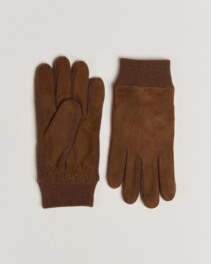 Hestra Geoffery Suede Wool Tricot Glove Whiskey – Braun