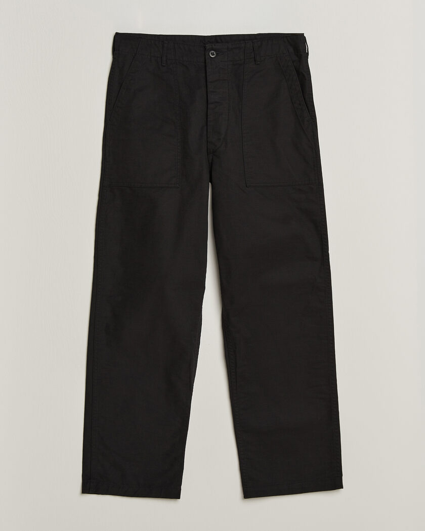 orSlow Regular Fit Original Sateen Fatigue Pants Black – Schwarz