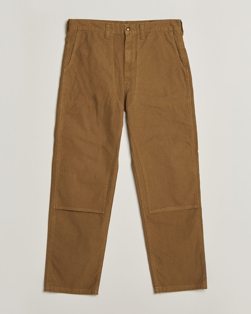 orSlow Double Knee Work Trousers Brown – Braun