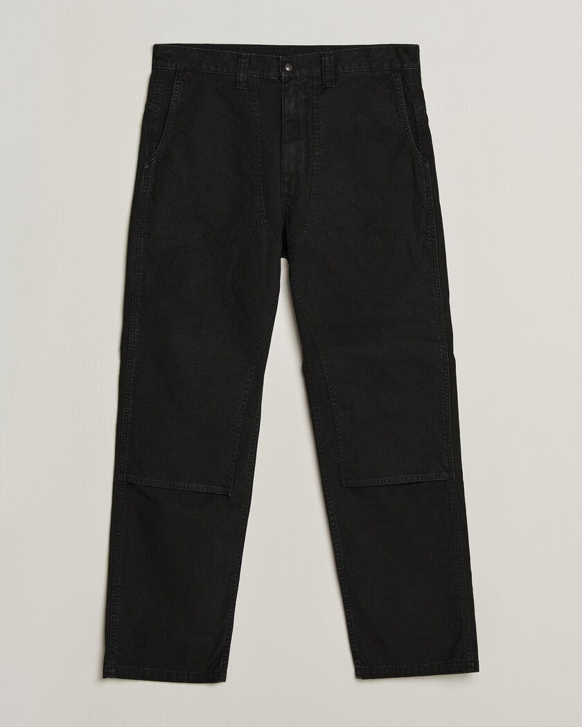 orSlow Double Knee Work Trousers Black – Schwarz