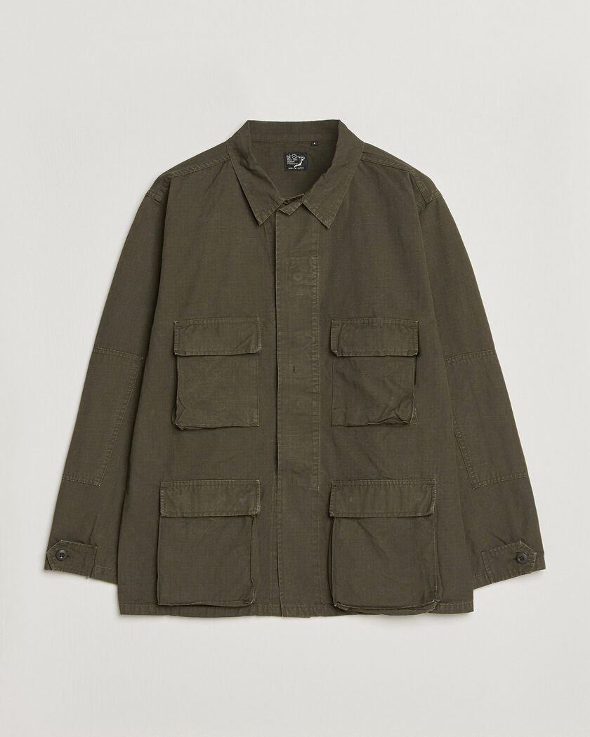 orSlow B.D.U. Stone Washed Jacket Coffee Brown – Braun