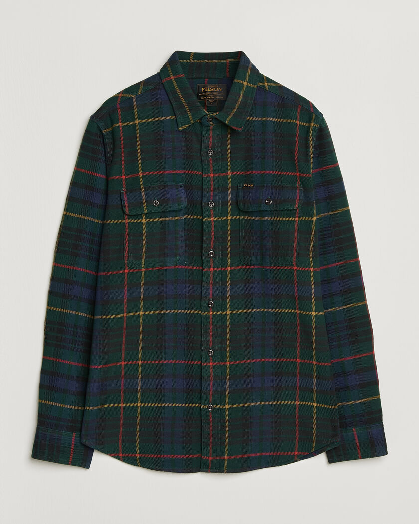 Filson Vintage Flannel Work Shirt Green/Navy – Grün