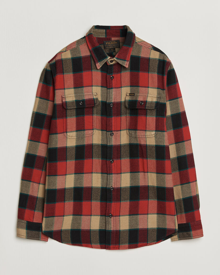 Filson Vintage Flannel Work Shirt Red/Cream – Rot