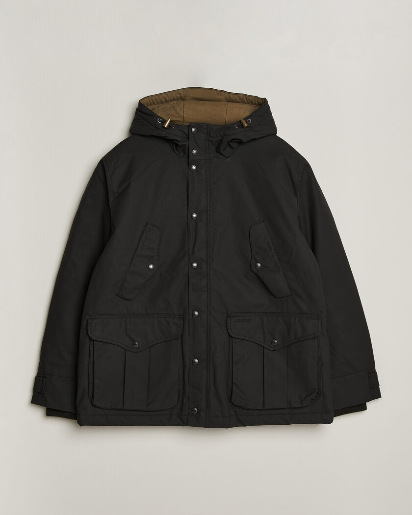 Filson Waxed Mountain Parka Black – Schwarz