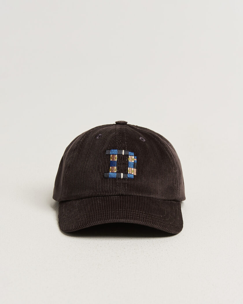 Drake's D 1977 Cord Baseball Cap Brown – Braun