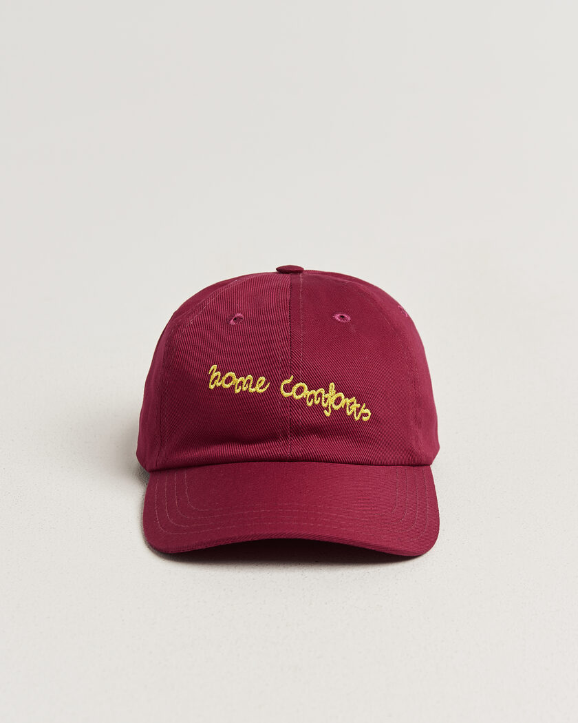 Drake's Home Comforts Twill Baseball Cap Red – Rot
