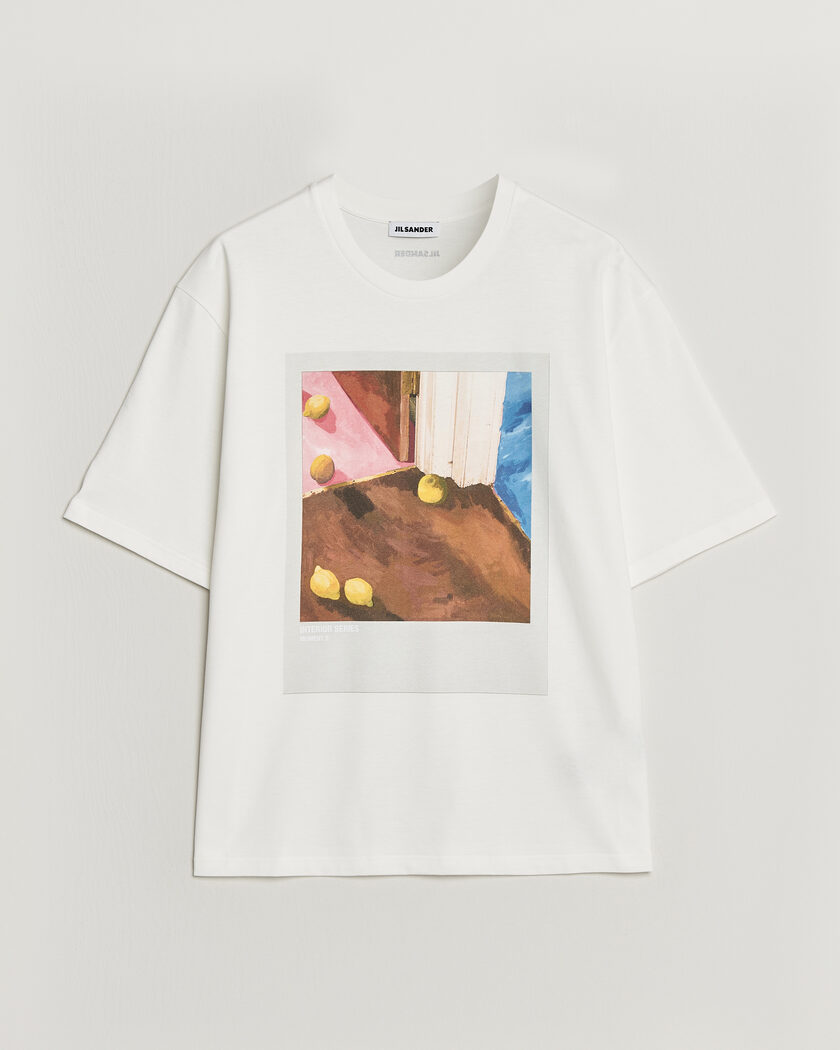 Jil Sander Photo Print T-Shirt White – Weiß