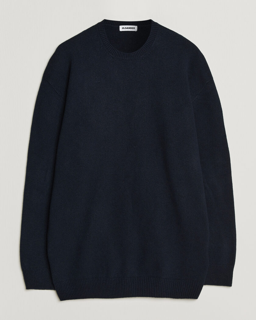 Jil Sander Wool/Cashmere Seamless Sweater Navy – Blau