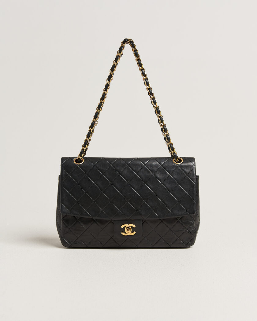Chanel Pre-Owned Vintage Classic Flap Bag Lambskin Black – Schwarz