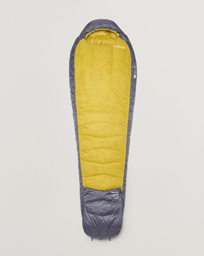 Rab Neutrino -6C Sleeping Bag Long Graphene/Dark Pollen – Mehrfarbig