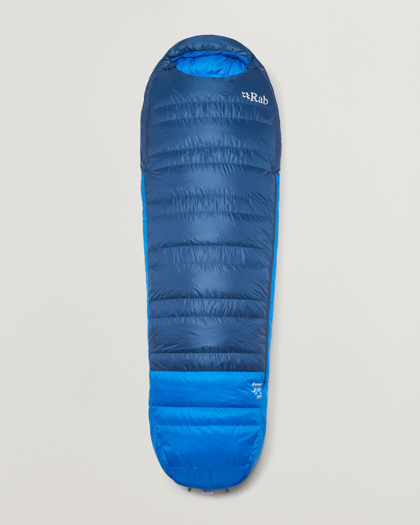 Rab Ascent -6 Sleeping Bag Long Tempest Blue/Maya Blue – Blau