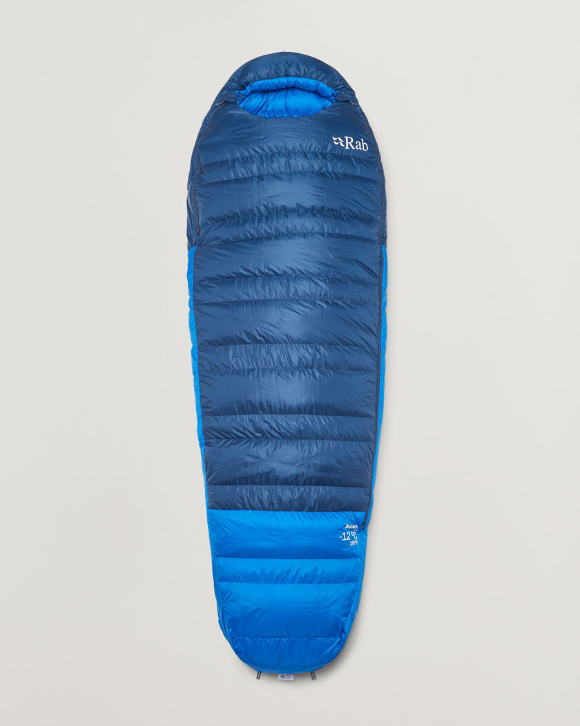 Rab Ascent -12 Sleeping Bag Long Tempest Blue/Maya Blue – Blau
