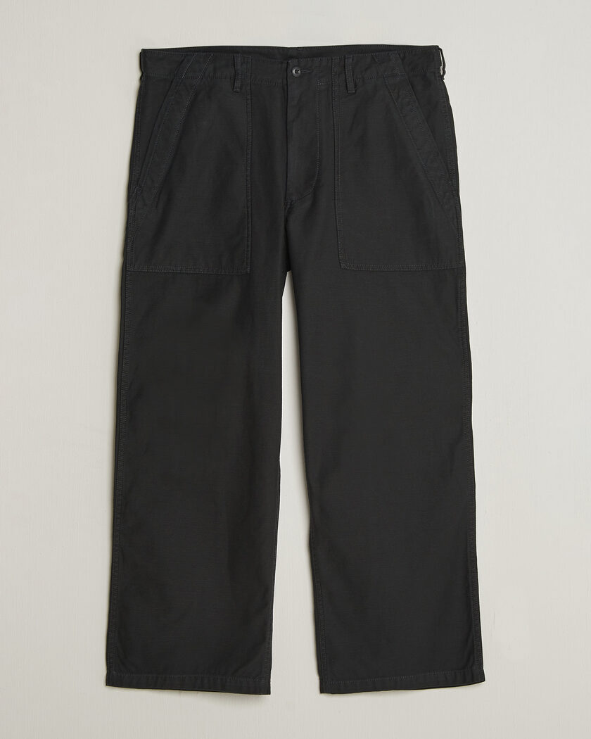 BEAMS PLUS MIL Utility Sateen Trousers Black – Schwarz