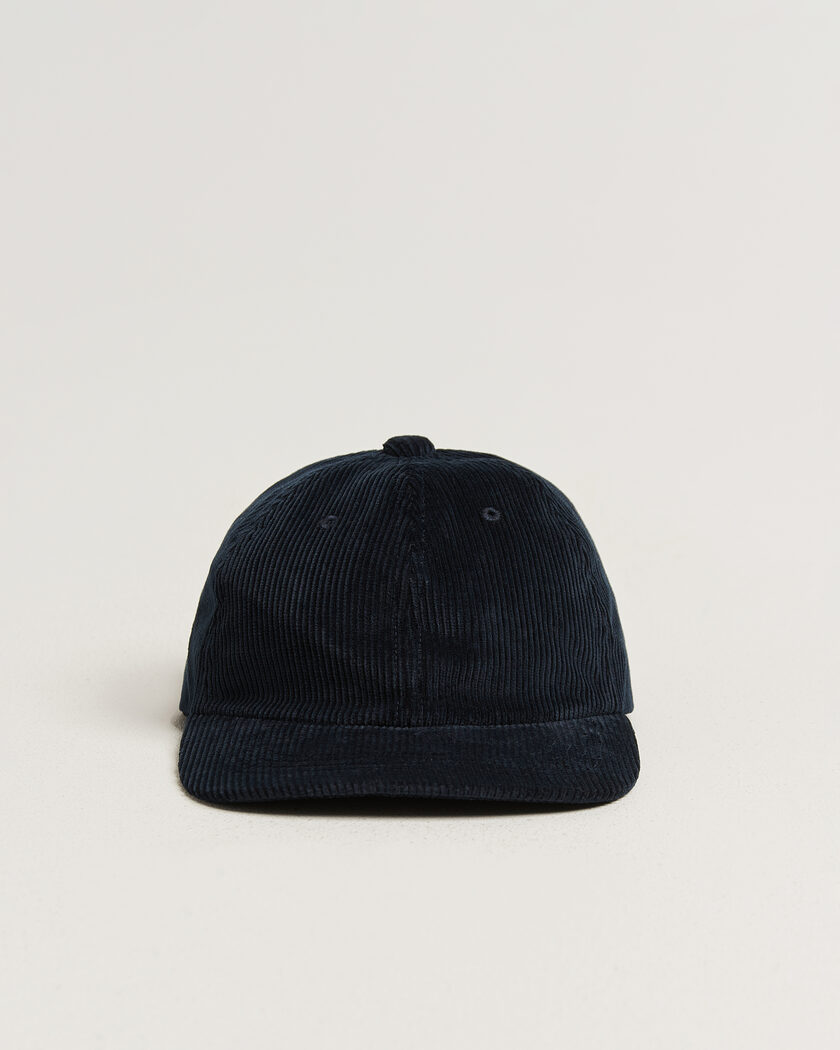 BEAMS PLUS 6 Panel Corduroy Cap Navy – Blau