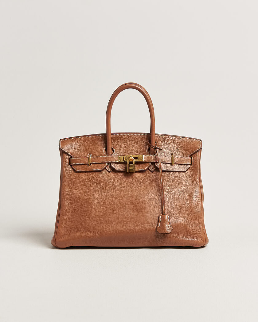 Hermès Pre-Owned Birkin 35 Togo Leather Gold – Braun