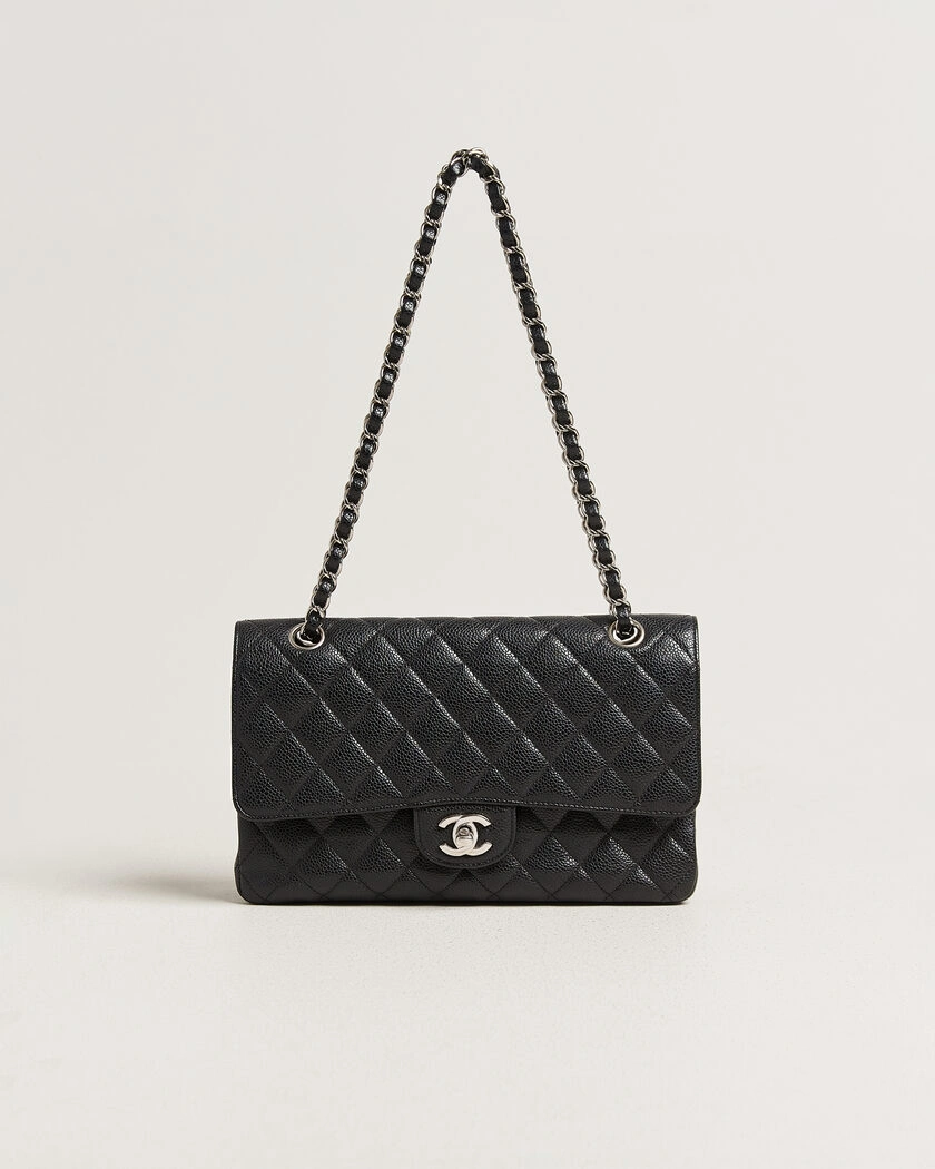 Chanel Pre-Owned Classic Medium Single Flap Bag Caviar Black – Schwarz