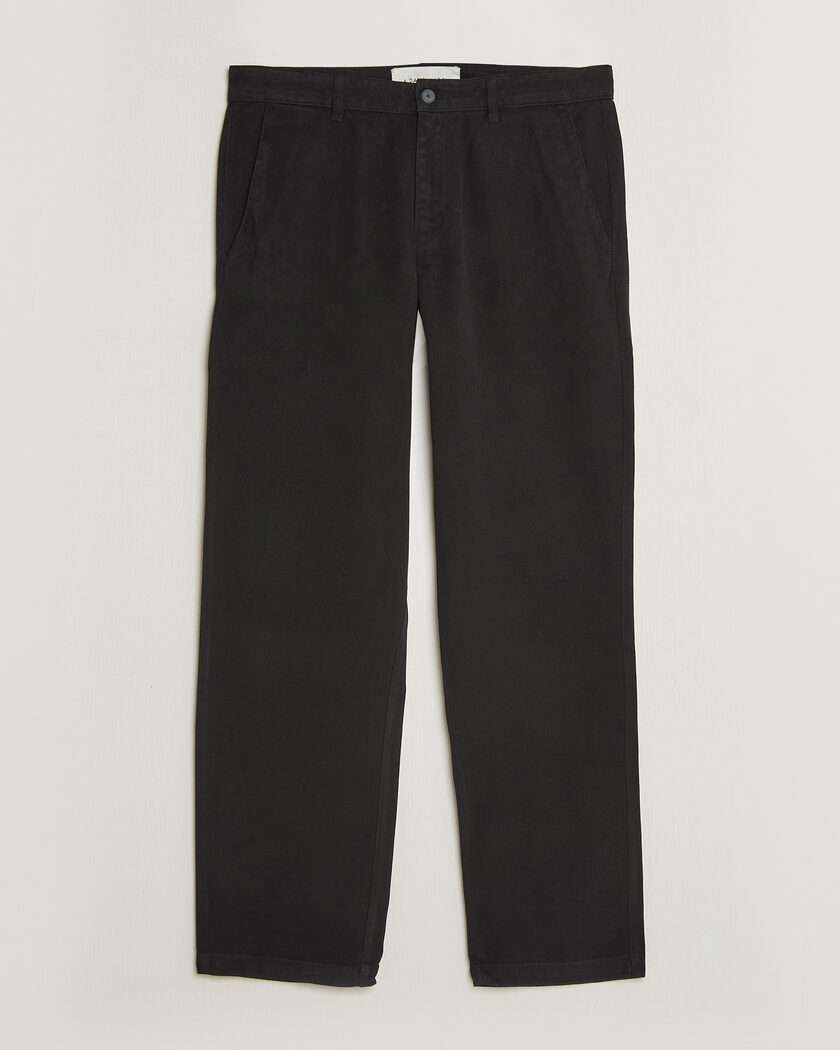 A Day's March Miller Cotton/Lyocell Trousers Black – Schwarz
