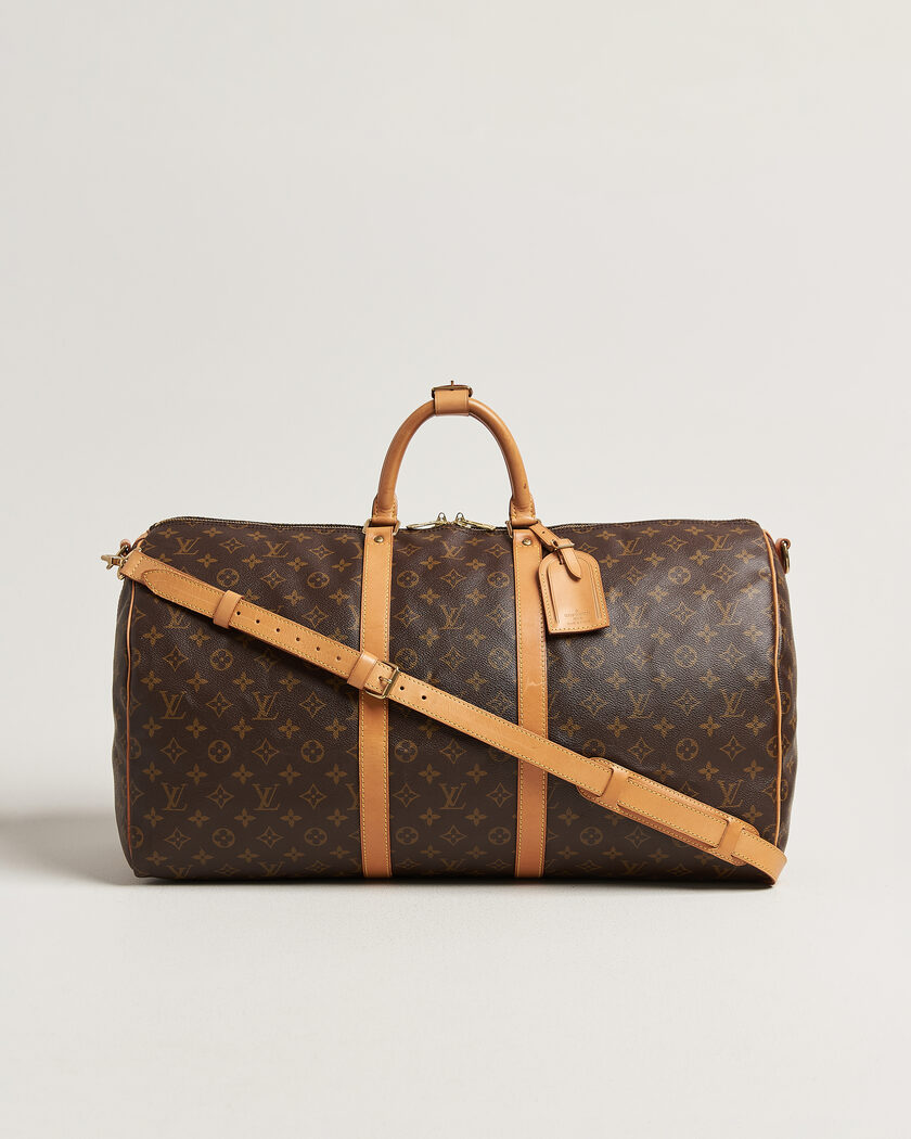 Louis Vuitton Pre-Owned Keepall 55 Bandoulière Monogram – Braun