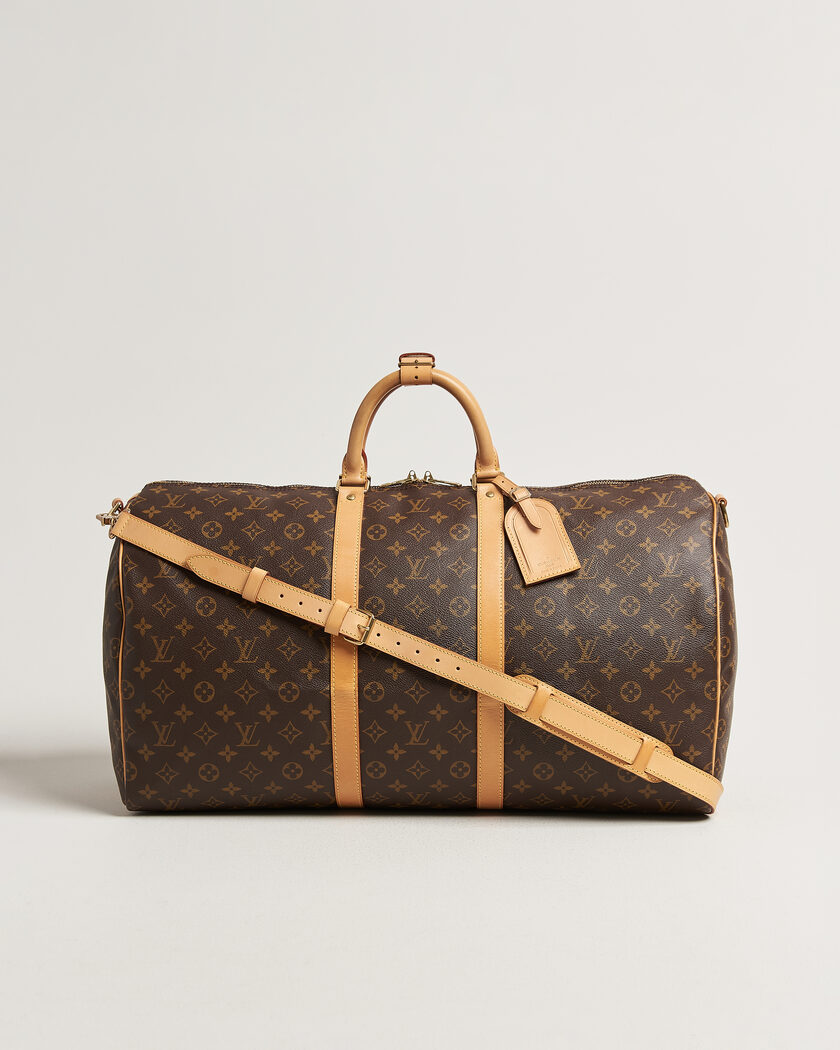 Louis Vuitton Pre-Owned Keepall 55 Bandoulière Monogram – Braun