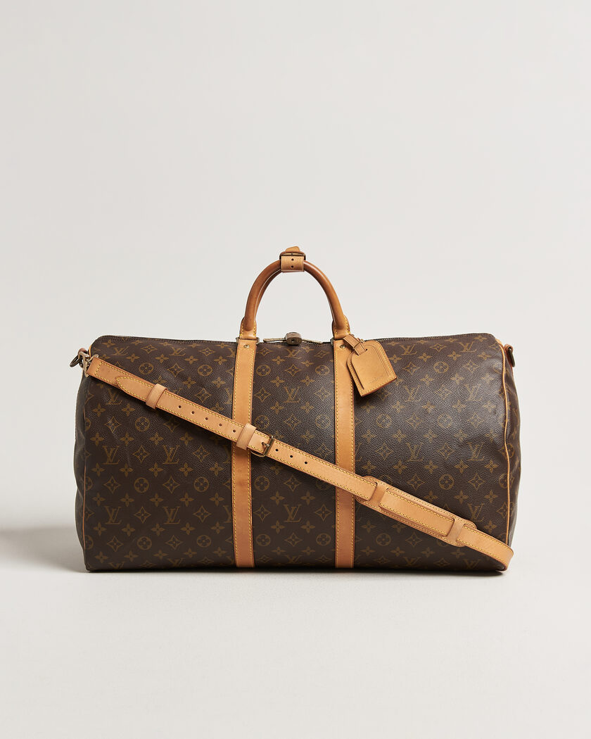 Louis Vuitton Pre-Owned Keepall 55 Bandoulière Monogram – Braun