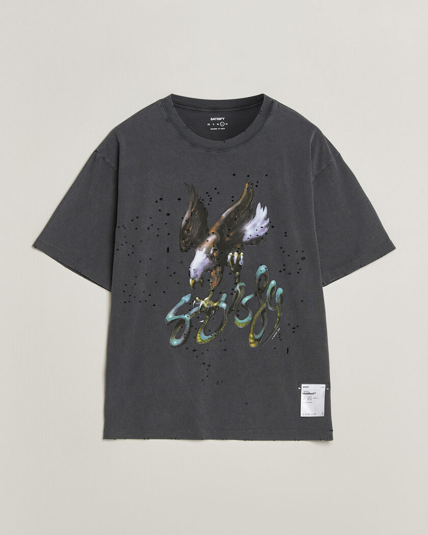 Satisfy MothTech T-Shirt Aged Black Eagle – Schwarz