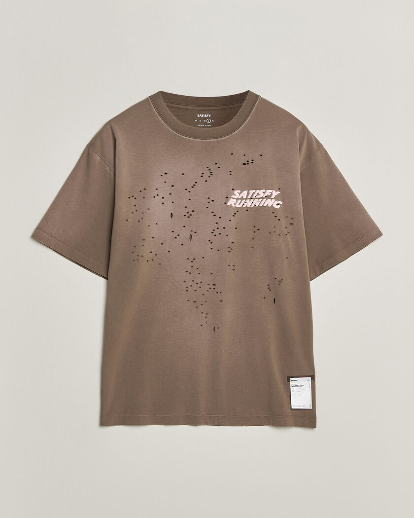Satisfy MothTech T-Shirt Sun Bleached Rain Drum – Beige