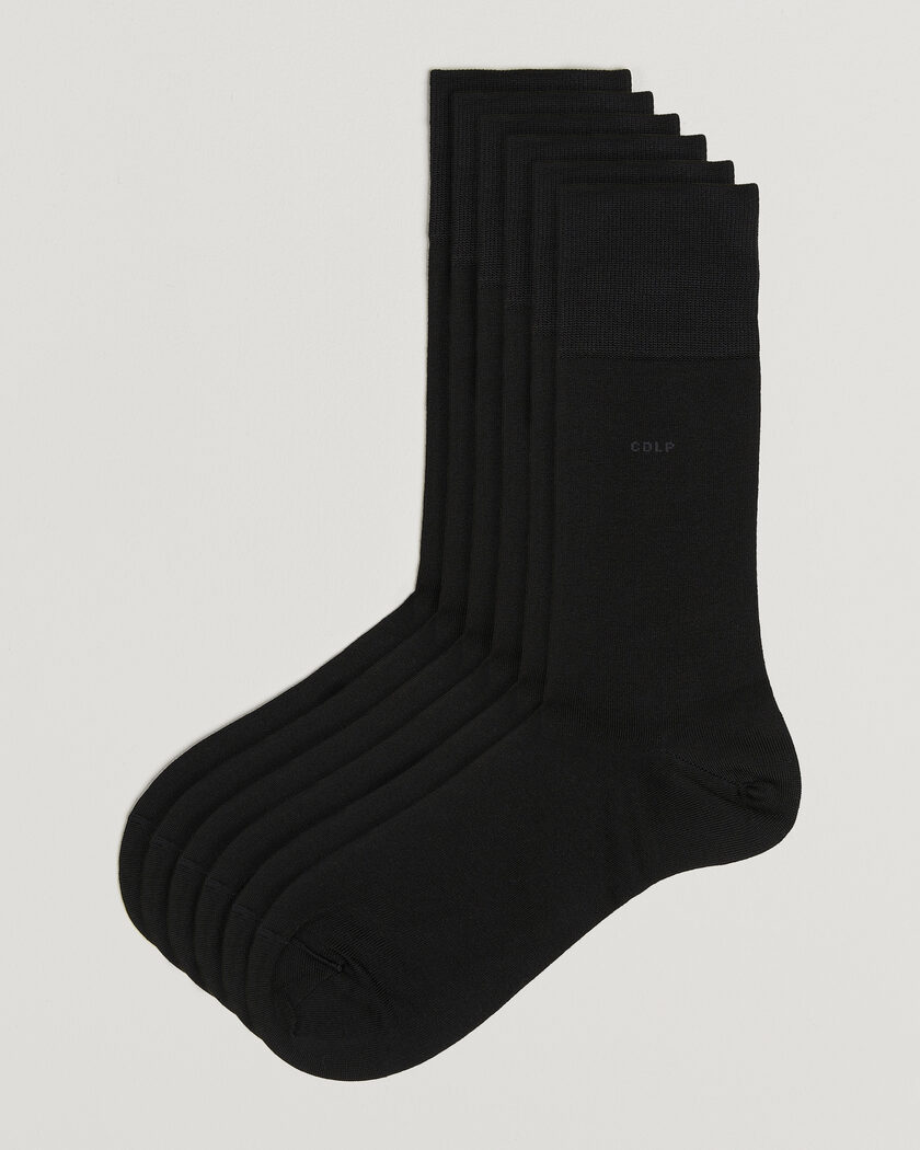 CDLP 6-Pack Mid Length Socks Black – Schwarz