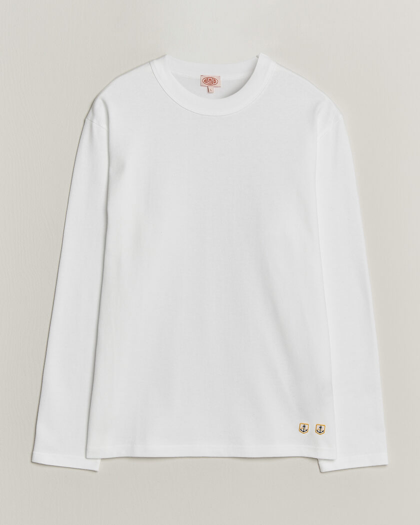 Armor-lux Heritage Long Sleeve Cotton T-Shirt White – Weiß