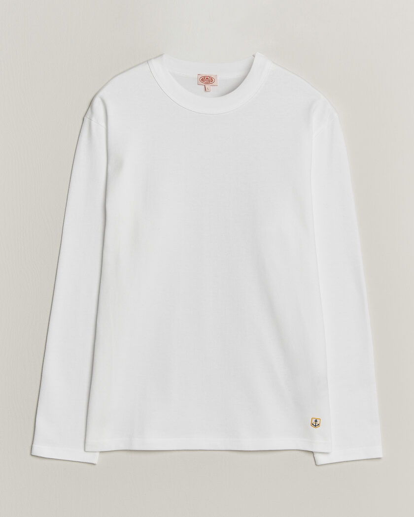 Armor-lux Heritage Long Sleeve Cotton T-Shirt White – Weiß