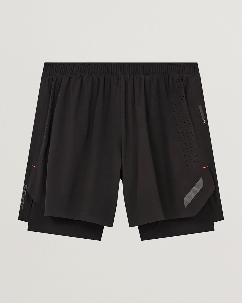 SOAR Running Dual Run Shorts Black – Schwarz
