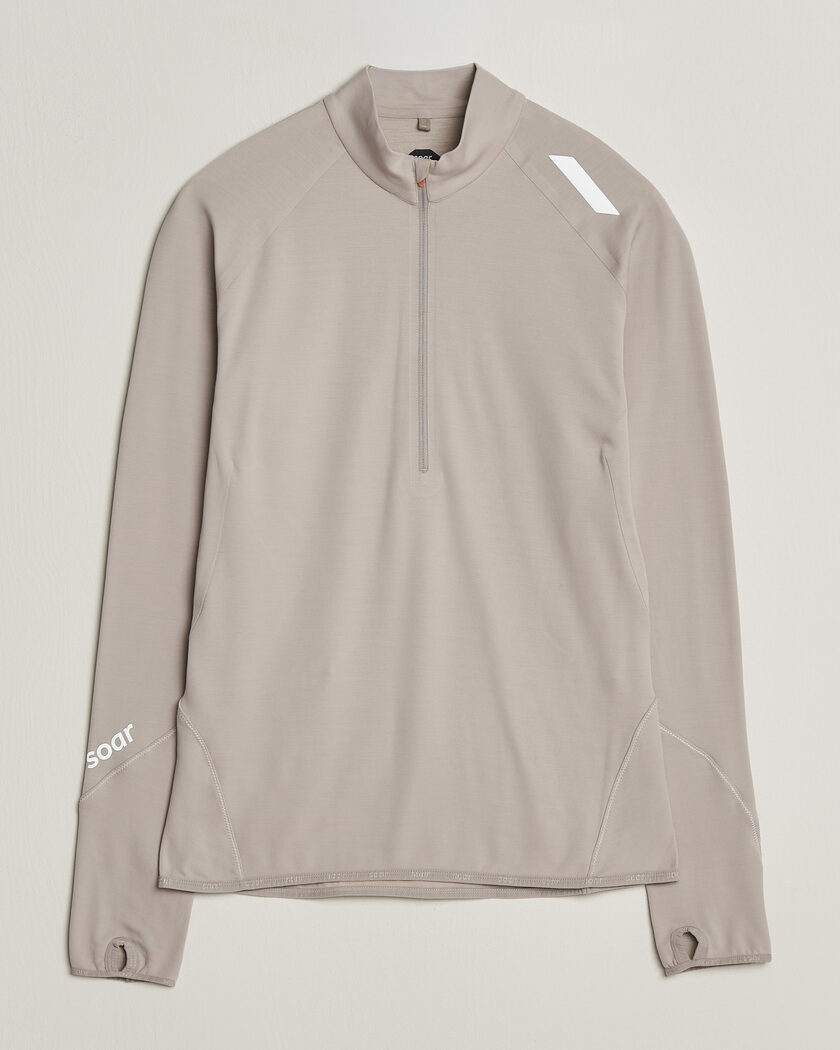SOAR Running Wool Tech Top Opal Grey – Grau