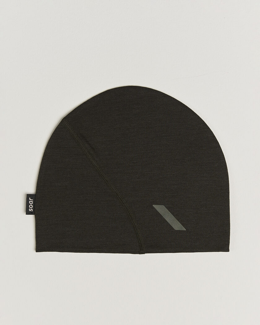 SOAR Running Merino/Silk Beanie Forest – Grün
